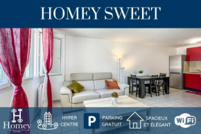 HOMEY SWEET - New / Free Parking / Proche gare avec accès à Genève / Appartement tout confort